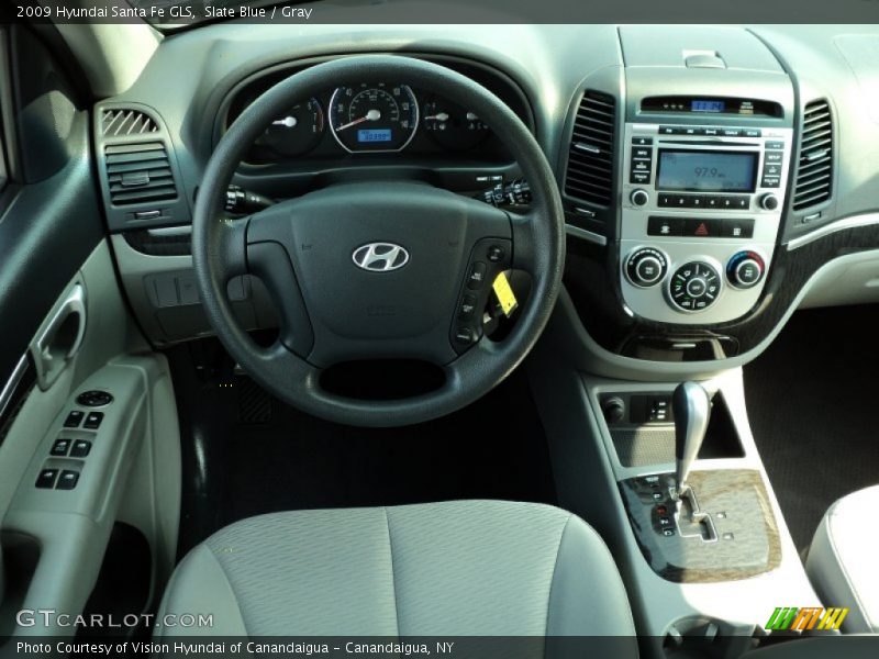 Slate Blue / Gray 2009 Hyundai Santa Fe GLS