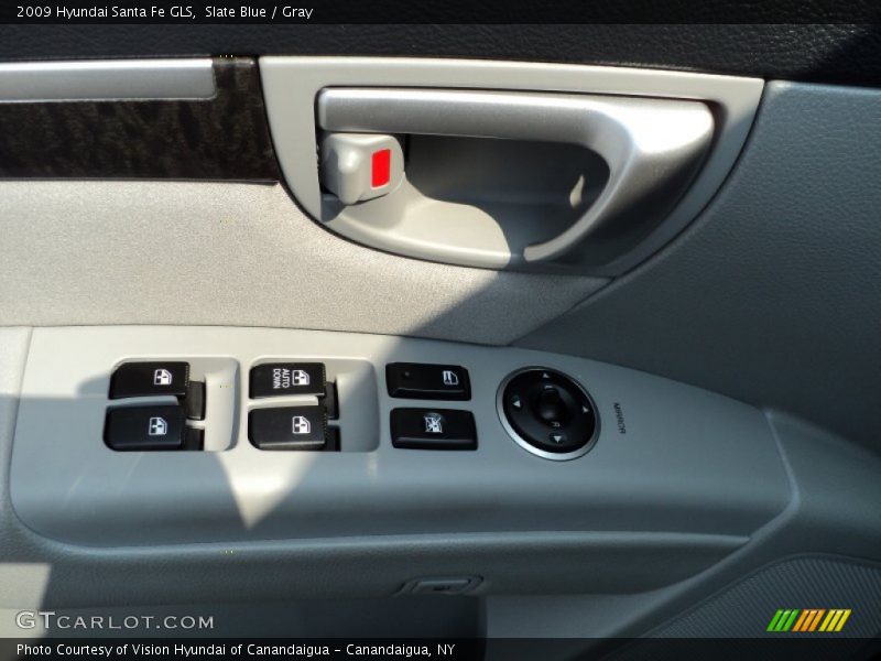 Slate Blue / Gray 2009 Hyundai Santa Fe GLS