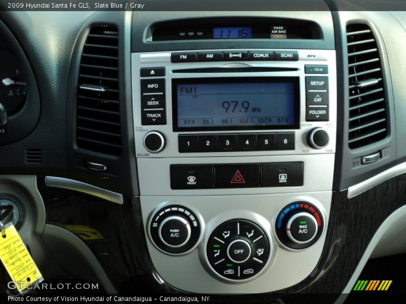 Slate Blue / Gray 2009 Hyundai Santa Fe GLS