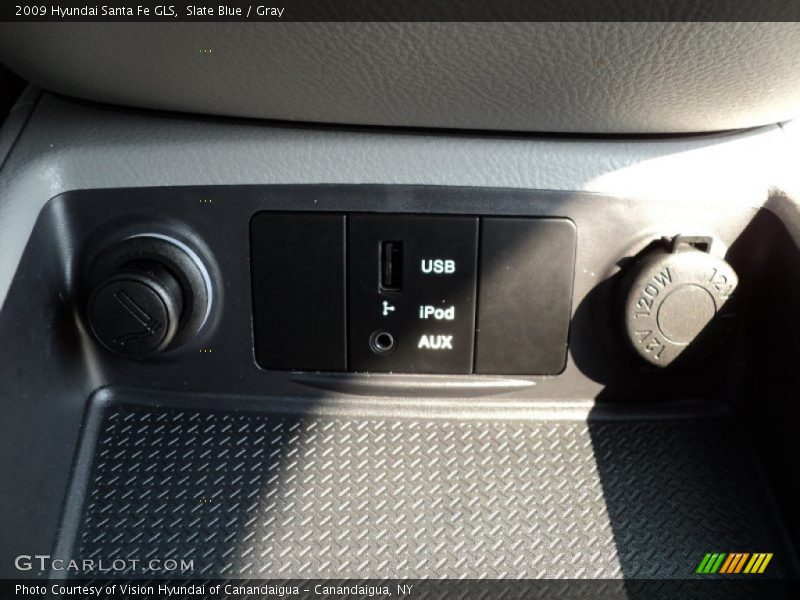 Slate Blue / Gray 2009 Hyundai Santa Fe GLS
