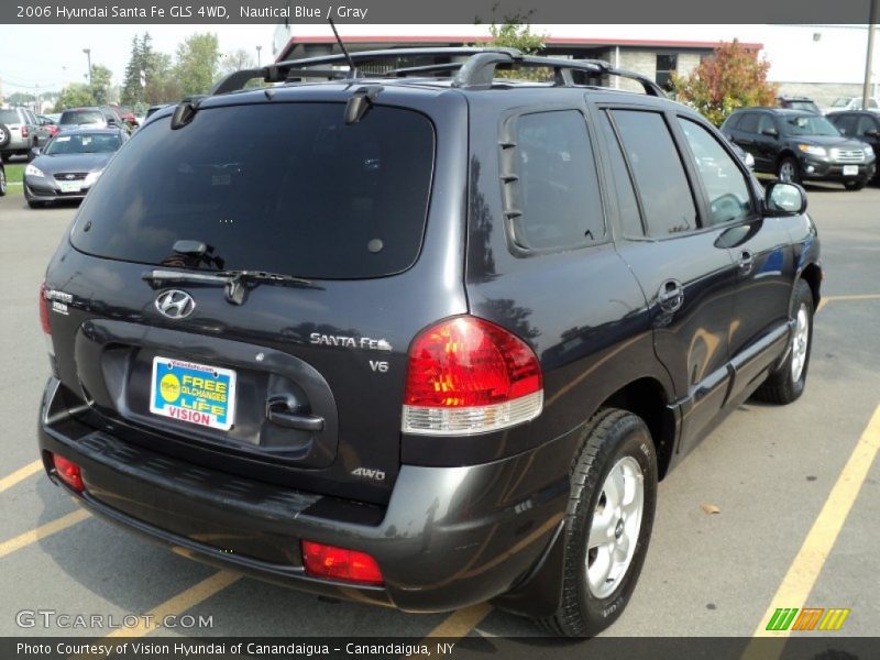 Nautical Blue / Gray 2006 Hyundai Santa Fe GLS 4WD