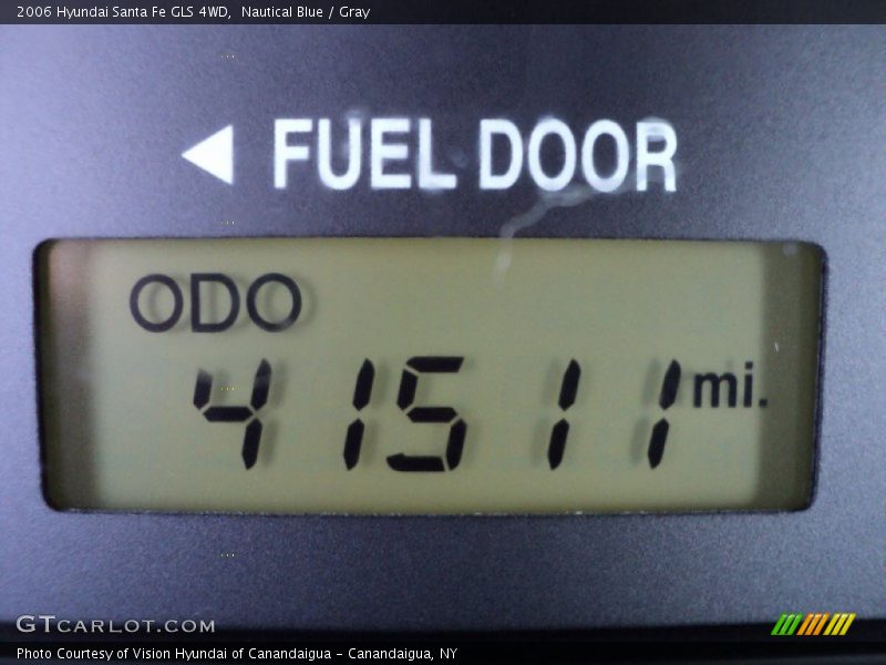 Nautical Blue / Gray 2006 Hyundai Santa Fe GLS 4WD