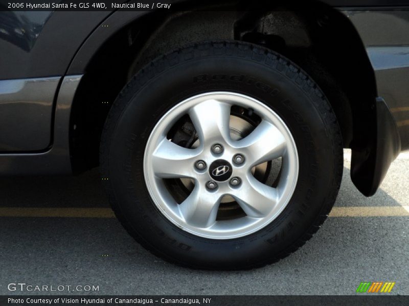 Nautical Blue / Gray 2006 Hyundai Santa Fe GLS 4WD