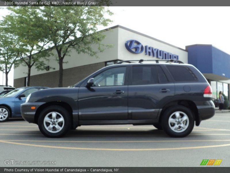 Nautical Blue / Gray 2006 Hyundai Santa Fe GLS 4WD