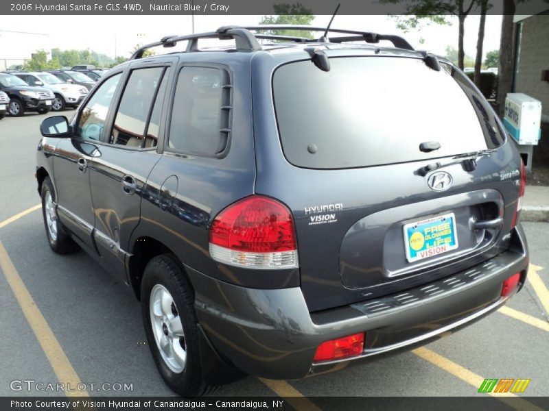 Nautical Blue / Gray 2006 Hyundai Santa Fe GLS 4WD