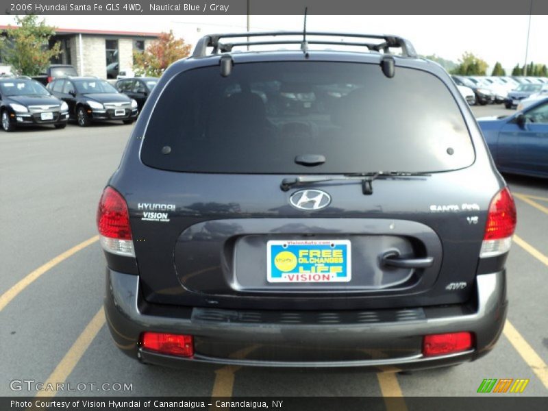 Nautical Blue / Gray 2006 Hyundai Santa Fe GLS 4WD