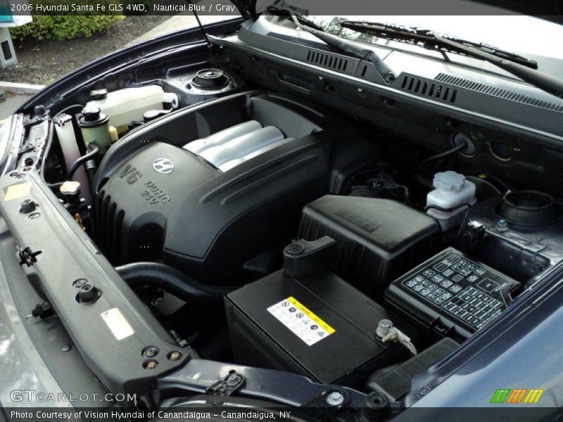 Nautical Blue / Gray 2006 Hyundai Santa Fe GLS 4WD