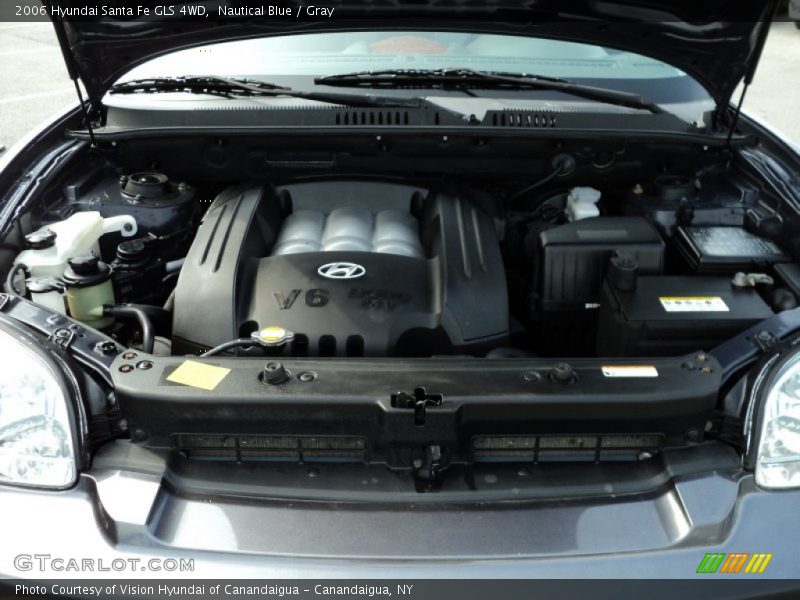 Nautical Blue / Gray 2006 Hyundai Santa Fe GLS 4WD