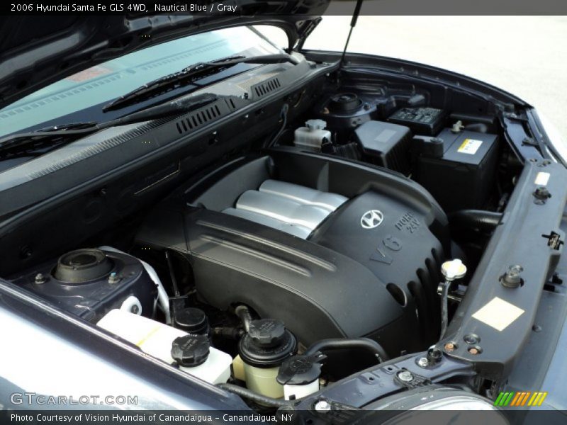 Nautical Blue / Gray 2006 Hyundai Santa Fe GLS 4WD