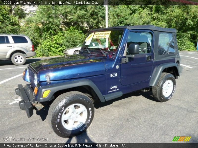 Midnight Blue Pearl / Dark Slate Gray 2006 Jeep Wrangler X 4x4