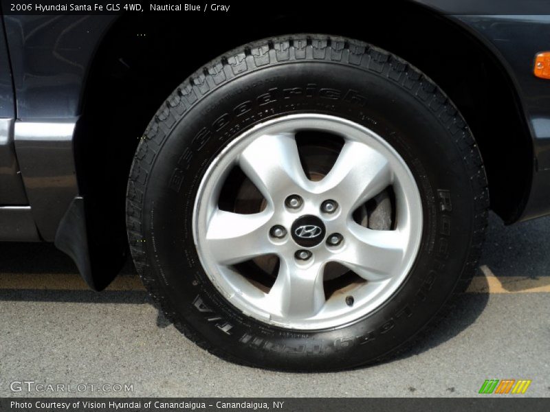 Nautical Blue / Gray 2006 Hyundai Santa Fe GLS 4WD