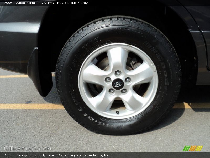 Nautical Blue / Gray 2006 Hyundai Santa Fe GLS 4WD