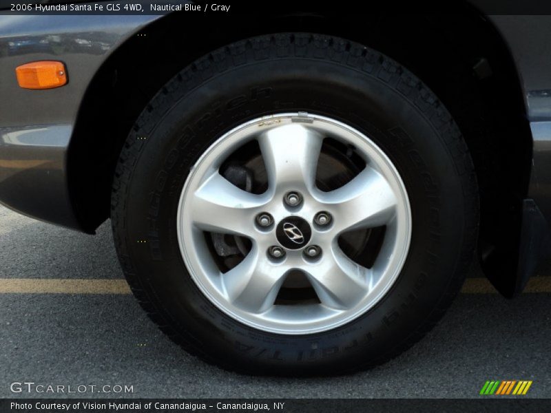 Nautical Blue / Gray 2006 Hyundai Santa Fe GLS 4WD