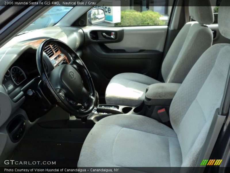 Nautical Blue / Gray 2006 Hyundai Santa Fe GLS 4WD