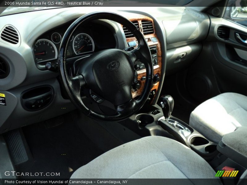 Nautical Blue / Gray 2006 Hyundai Santa Fe GLS 4WD