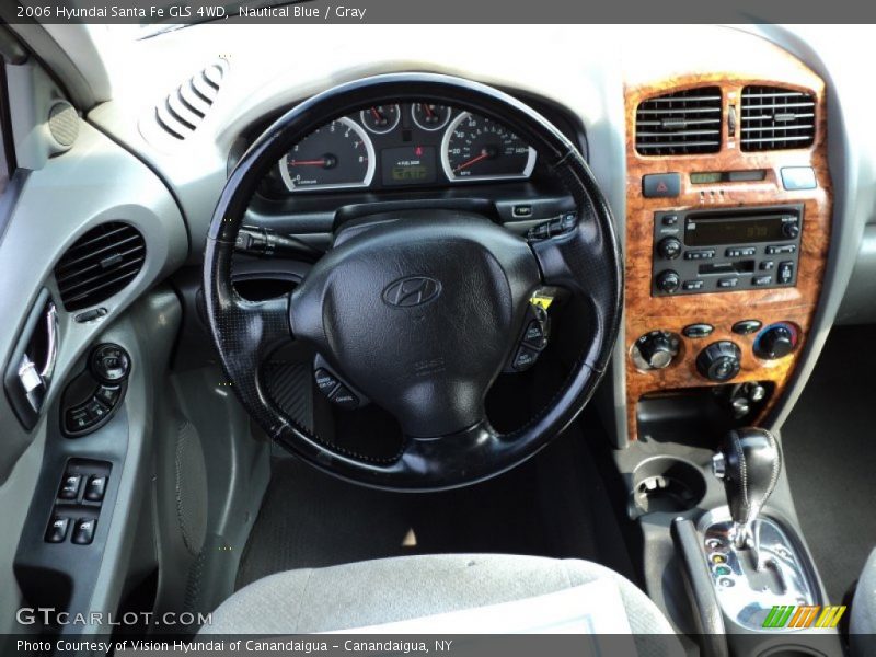 Nautical Blue / Gray 2006 Hyundai Santa Fe GLS 4WD