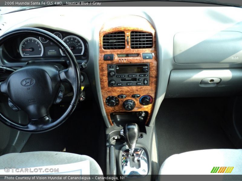 Nautical Blue / Gray 2006 Hyundai Santa Fe GLS 4WD