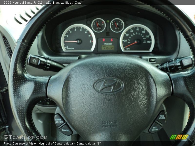 Nautical Blue / Gray 2006 Hyundai Santa Fe GLS 4WD