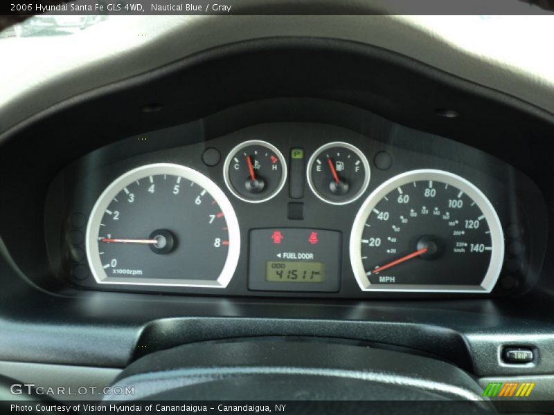 Nautical Blue / Gray 2006 Hyundai Santa Fe GLS 4WD