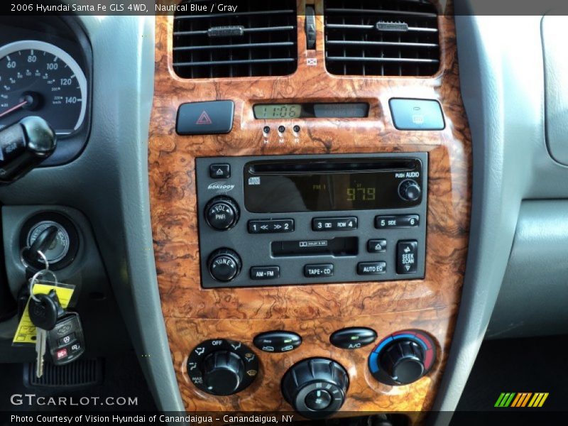Nautical Blue / Gray 2006 Hyundai Santa Fe GLS 4WD
