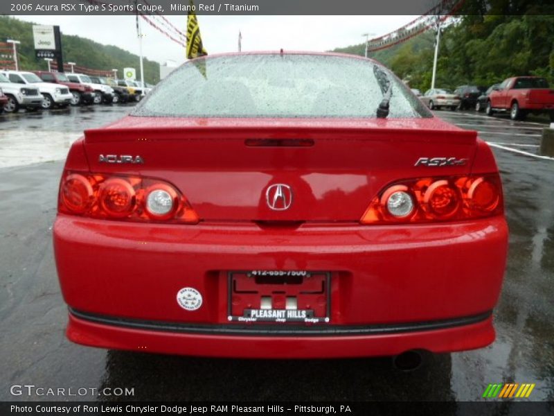 Milano Red / Titanium 2006 Acura RSX Type S Sports Coupe
