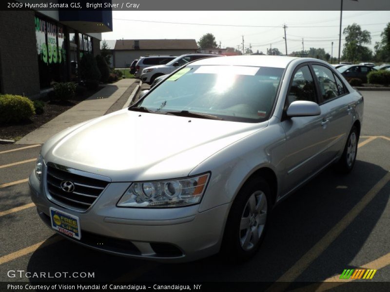 Bright Silver / Gray 2009 Hyundai Sonata GLS