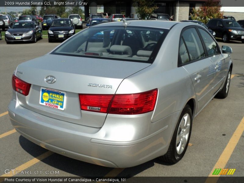 Bright Silver / Gray 2009 Hyundai Sonata GLS