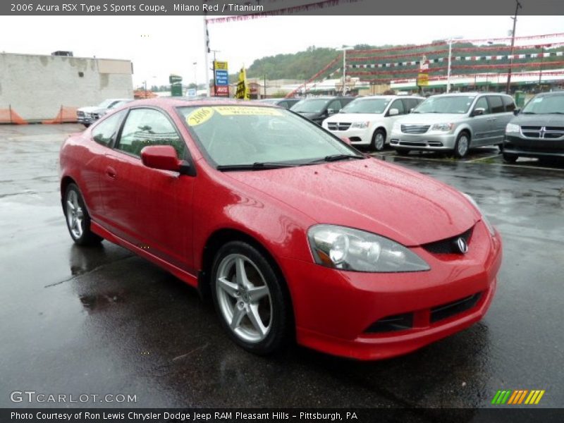 Milano Red / Titanium 2006 Acura RSX Type S Sports Coupe