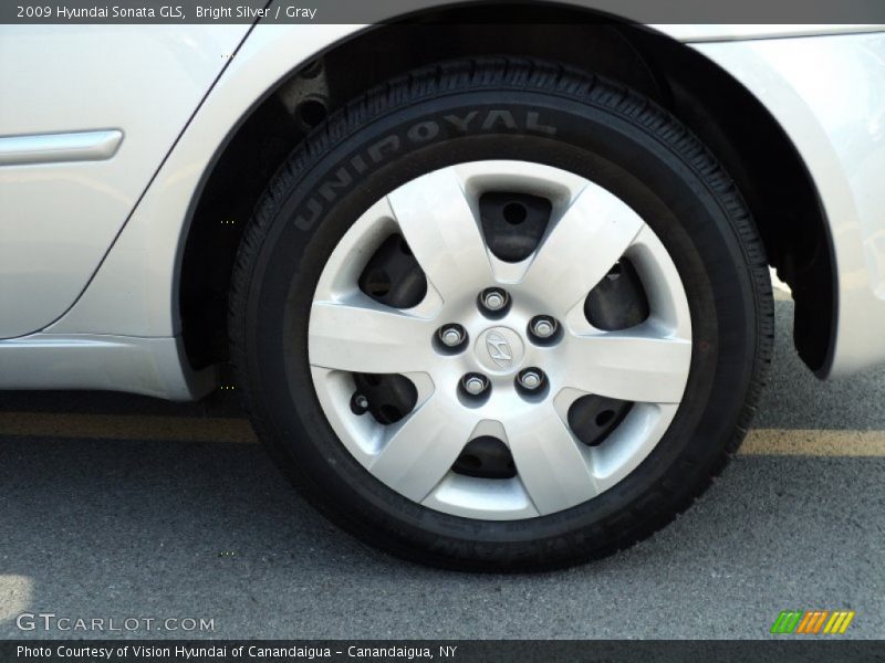 Bright Silver / Gray 2009 Hyundai Sonata GLS
