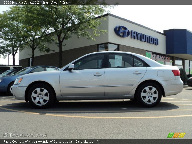Bright Silver / Gray 2009 Hyundai Sonata GLS