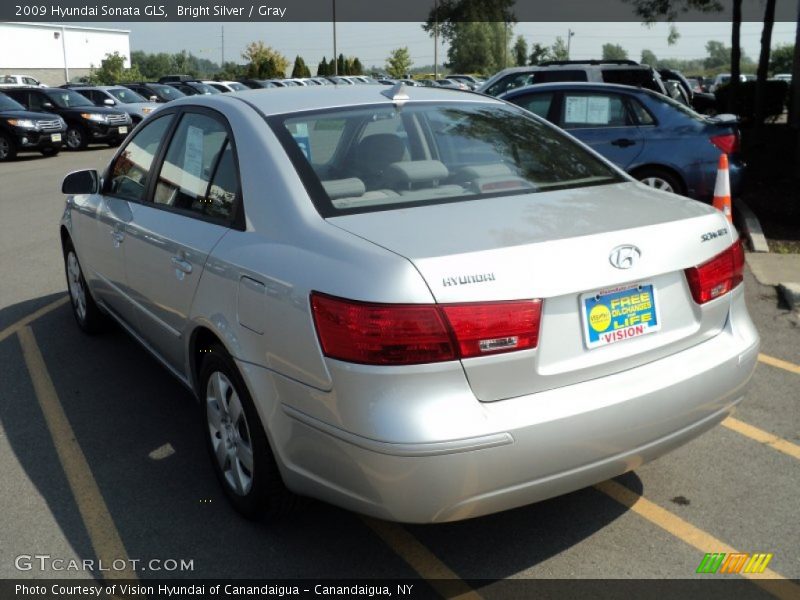 Bright Silver / Gray 2009 Hyundai Sonata GLS