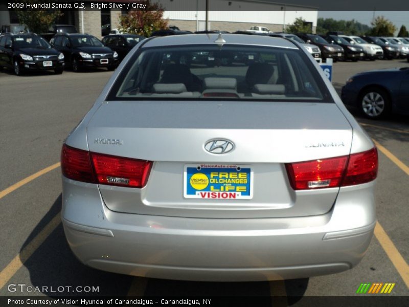 Bright Silver / Gray 2009 Hyundai Sonata GLS