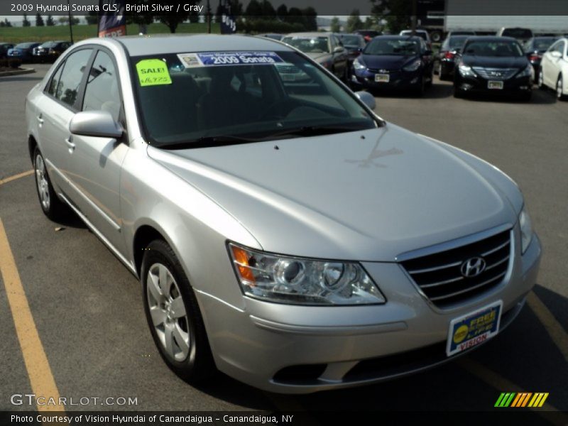 Bright Silver / Gray 2009 Hyundai Sonata GLS