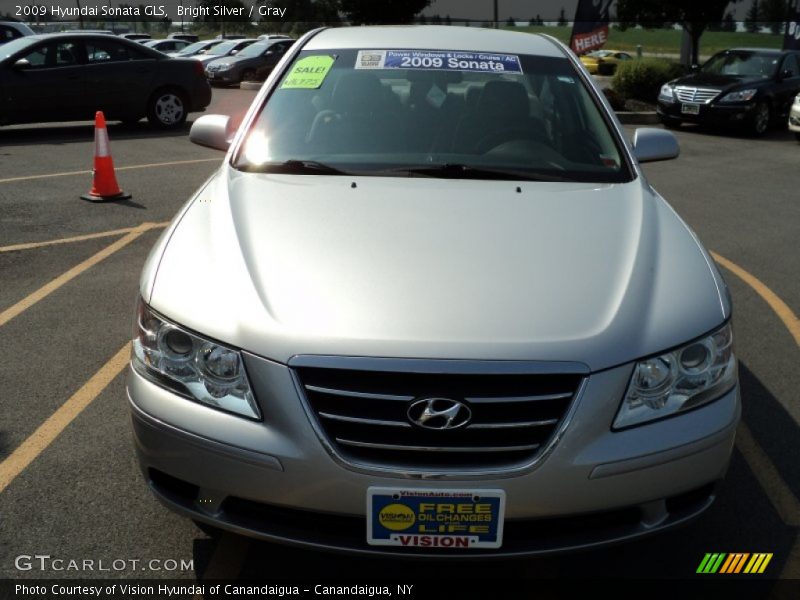 Bright Silver / Gray 2009 Hyundai Sonata GLS