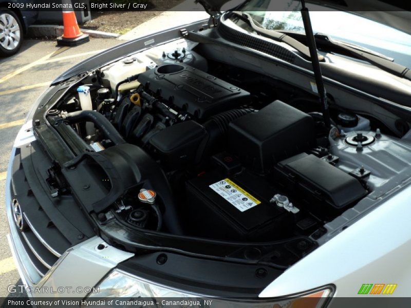 Bright Silver / Gray 2009 Hyundai Sonata GLS