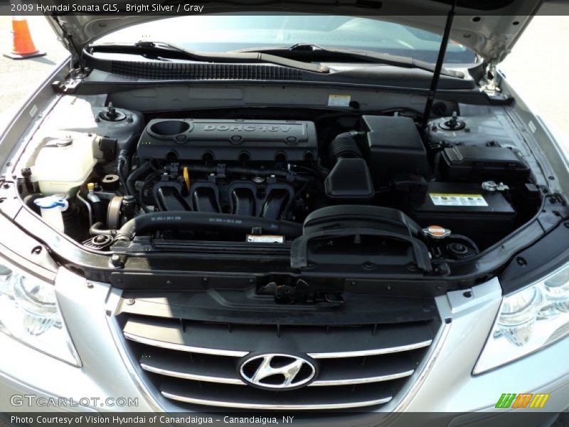 Bright Silver / Gray 2009 Hyundai Sonata GLS