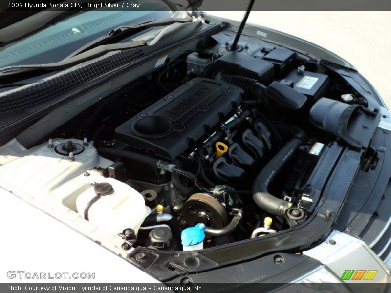 Bright Silver / Gray 2009 Hyundai Sonata GLS