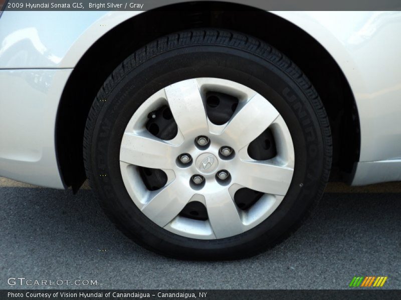 Bright Silver / Gray 2009 Hyundai Sonata GLS
