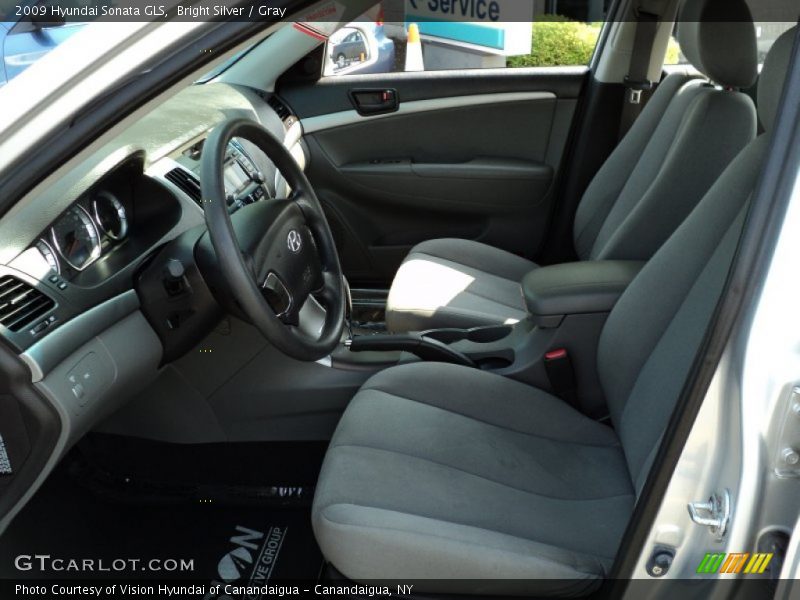 Bright Silver / Gray 2009 Hyundai Sonata GLS
