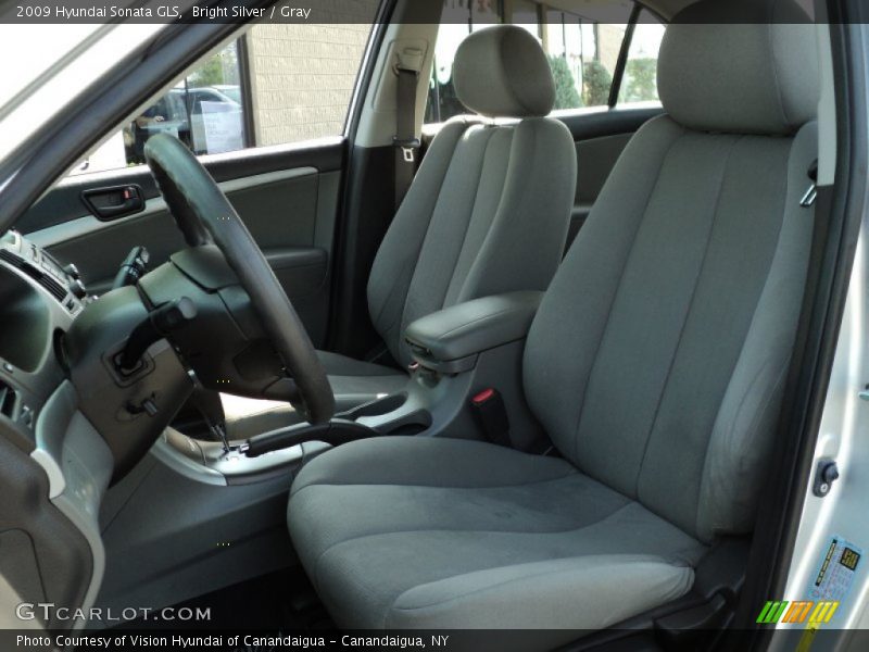 Bright Silver / Gray 2009 Hyundai Sonata GLS