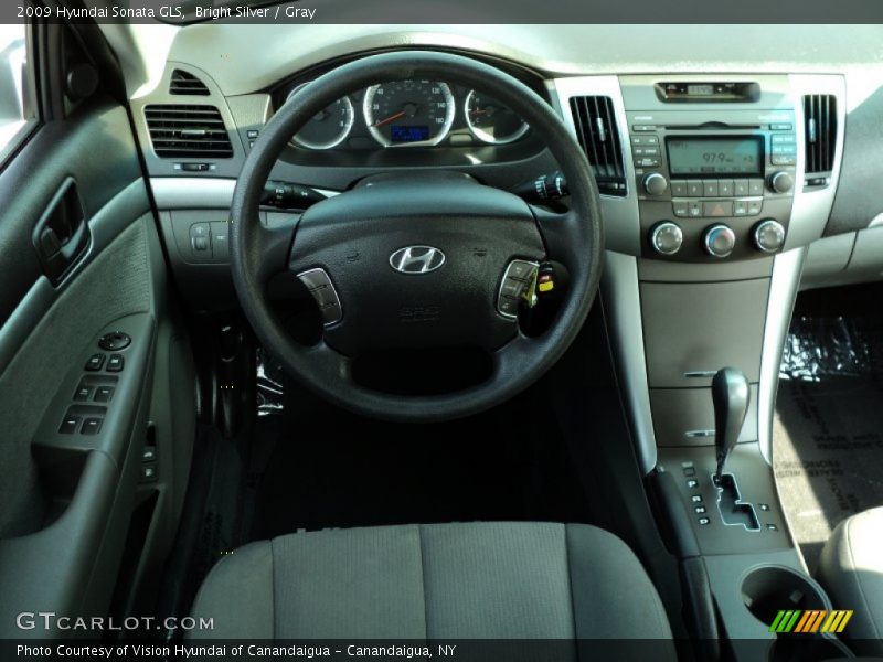 Bright Silver / Gray 2009 Hyundai Sonata GLS