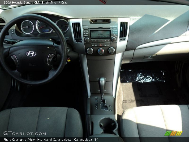 Bright Silver / Gray 2009 Hyundai Sonata GLS