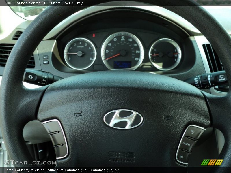 Bright Silver / Gray 2009 Hyundai Sonata GLS