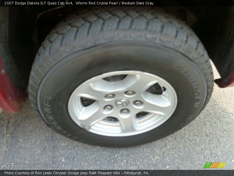 Inferno Red Crystal Pearl / Medium Slate Gray 2007 Dodge Dakota SLT Quad Cab 4x4