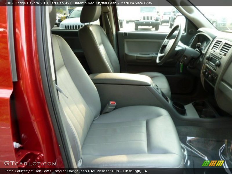 Inferno Red Crystal Pearl / Medium Slate Gray 2007 Dodge Dakota SLT Quad Cab 4x4