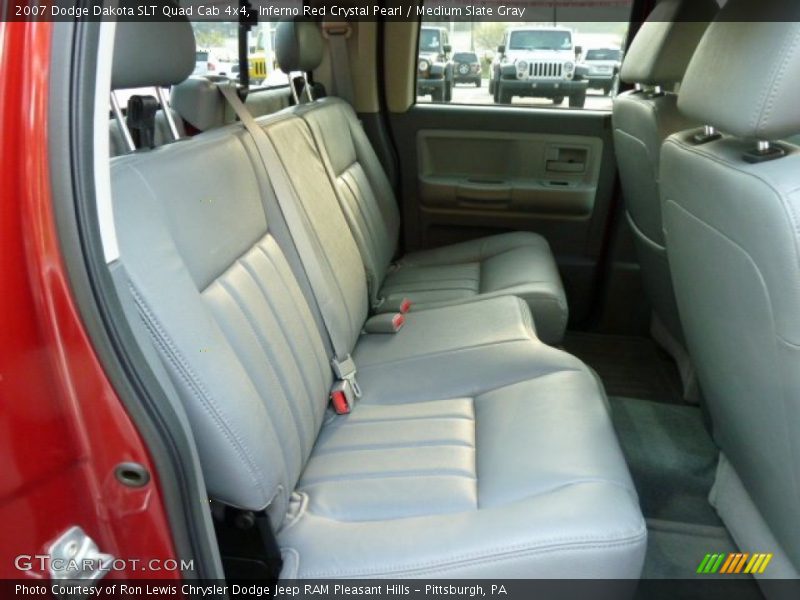 Rear Seat of 2007 Dakota SLT Quad Cab 4x4