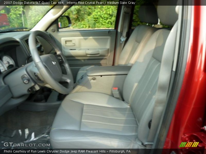 Inferno Red Crystal Pearl / Medium Slate Gray 2007 Dodge Dakota SLT Quad Cab 4x4