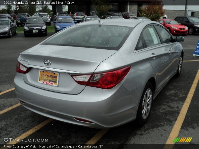 Radiant Silver / Gray 2011 Hyundai Sonata GLS