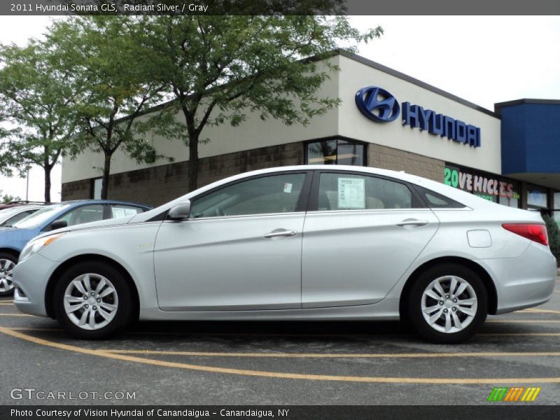 Radiant Silver / Gray 2011 Hyundai Sonata GLS