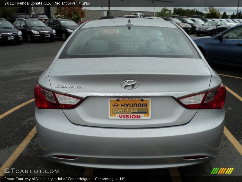 Radiant Silver / Gray 2011 Hyundai Sonata GLS